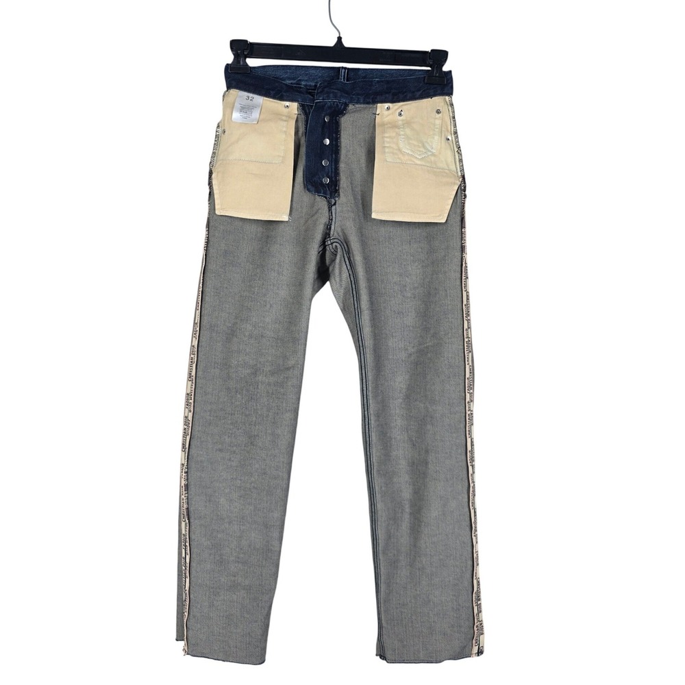 Christian Dior JAdior Logo Selvedge Denim Boyfriend Blue Jeans Womens 32 (27x29) - Picture 4 of 16